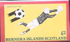 Bernera Island 1982, fotbal C.M. de fotbal Spania 82, bloc nedant neuzat foto