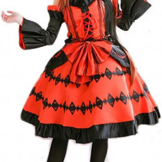 CosplayLife Kurumi Astral Dress Costum Cosplay pentru Femei Bust 90cm, Talie 76c