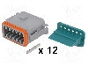 Conector auto, AT, 12 pini, AMPHENOL - AT06-12SA-KIT01