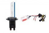 Bec xenon HID H7 8000K AMiO, arzator xenon pentru inlocuirea becurilor halogen H7, 35W 12V, conectori standard, compatibil cu balast xenon digital sau
