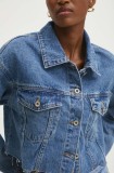 Answear Lab geacă din denim femei, de tranziție, oversized