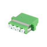 Adaptor retea fibra optica cu conectori LC/APC, Lanberg 43374, SM, QUAD, verde