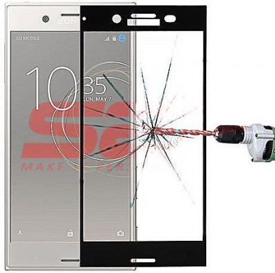 Geam protectie display sticla 3D Sony Xperia XZ BLACK foto