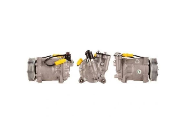 Compresor AC Citroen C5, 2008-; C6, 2005-2012, Peugeot 407, 2004-2011; 607, 1999-2010 Motor 2.7/3,0 Hdi, Rola De 119 Mm, 6 nervuri, 7zc16, Priza: 14,