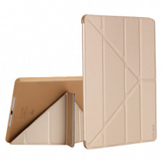 Husa KRASSUS pentru iPad Air 1 A1474 / A1475 / A1476 flip cover activa multi pliabila, auriu foto