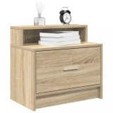 Gossi noptiera cu sertar stejar sonoma 51x31x47 cm