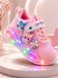 Cumpara ieftin Pantofi sport cu luminite, Model You and Me, Piele ecologica, Fete, Roz (Marime