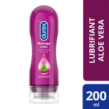 Gel lubrifiant pentru masaj 2&icirc;n1 Stimulating Aloe Vera, 200 ml, Durex Play