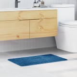 Covoraș de baie vidaXL dreptunghiular albastru 50x80 cm din polipropilenă antiderapant