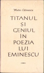HST C1441 Titanul ?i geniul in poezia lui Eminescu 1964 Matei Calinescu foto