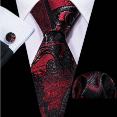 Set cravata + batista + butoni - matase - model 477