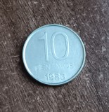C50 - Moneda foarte veche - Argentina - 10 centavos - 1983, America Centrala si de Sud