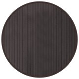 Covor rotund, maro inchis, 80 cm, bambus
