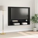 vidaXL Dulap pentru TV pe Perete Stejar negru 120 x 23.5 x 90 cm