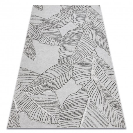 Covor LIRA E1482 Frunze, structural, modern, fascinație - gri, 240x330 cm