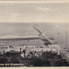 CARTE POSTALA 96 PORT-SAID - Casino and Breakwater