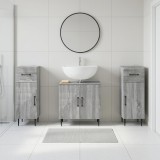 Cumpara ieftin Set de cabinet pentru baie cu 3 piese HAARLEM 3 buc. Sonoma gri