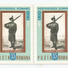 Romania, LP 647/1967, 90 ani Proclamarea Independentei Romaniei, pereche, MNH