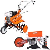 Ruris DAC 6000 K + PTS2 - Motosapa General Engine - 7 CP 560-830 mm 3 viteze (2 inainte + 1 inapoi) benzina fara plumb + Semanatoare precizie inalta