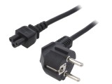 Cablu Alimentare 3x0,75mm2 Ștecăr Unghiular &ndash; IEC C5 Mamă