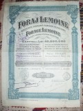 Cumpara ieftin ROMANIA - ACTIUNE LA PURTATOR DE 500 LEI FORAJ LEMOINE - 1923