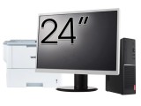 Pachet Calculator Second Hand LENOVO V520s SFF, Intel Core i3-7100 2.80GHz, 8GB DDR4, 256GB SSD, DVD-ROM + Monitor 24&amp;quot; &amp; Imprimanta Brother HL-L6