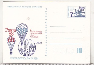 bnk cp Cehoslovacia - Expofil Praga `88 - marca fixa - necirculata - aviatie foto