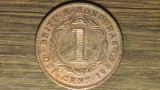 Cumpara ieftin Honduras Britanic ante Belize - raritate coloniala - 1 cent 1944 bronz - George VI - tiraj 100k - script cu &quot;King and Emperor&quot;