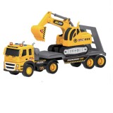 Camion si Buldozer de jucarie, cu lumini si sunete, 1:12, Oem