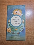 carte pentru copii - o poveste din acvariu - din anul 1987