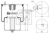 FEBI BILSTEIN 20501 Burduf, suspensie pneumatica