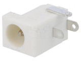 Conector Alimentare DC 5,5/2,1-2,5mm Alb 5A 12V