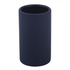 Pahar pentru periute dinti, Ceramica cauciucata, Negru