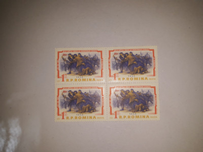 TIMBRE ROMANIA MNH-1963/LP554 -LUPTELE CEFERISTILOR SI PETROLISTILOR foto