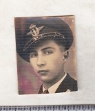 Bnk foto Aviator roman - WW II - poza de act, Alb-Negru, Romania 1900 - 1950, Militar