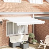 vidaXL Cortina Retractabilă Alb 350 x 200 cm Poliester, Aluminiu