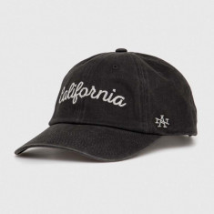 American Needle șapcă de baseball din bumbac California culoarea negru, cu imprimeu