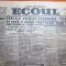 ziarul ecoul 27 august 1944-arestarea lui antonescu,intoarcerea armelor