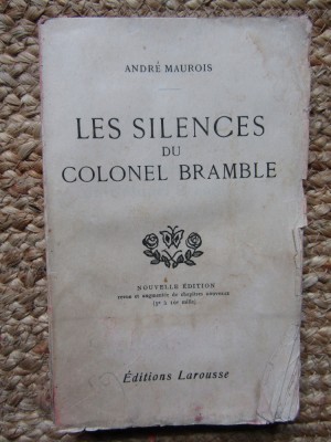 Andre Maurois - Les silences du colonel Bramble foto