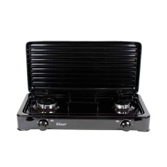 Aragaz 2 ochiuri pe butelie, negru, dimensiuni 58x32x11 cm