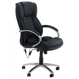 Scaun directorial cu masaj OFF 933, cu 5 programe, 2 nivele intensitate, reglabil pe inaltime, 120 kg, SuperOrtopedice, 140x200