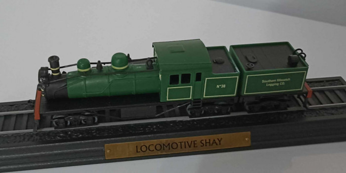 Macheta Locomotive Shay - Atlas 1/100