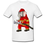 Cumpara ieftin Tricou &quot; Elefant pompier &quot;