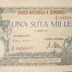 SD0059 Romania 100000 lei 1946 decembrie