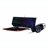 Kit tastatura mouse mousepad si casti GEMBIRD GGS-UMGL4-01