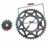 Cumpara ieftin Set Pinioane Transmisie ATV 110cc-150cc si Moto Cross, Pas 428, Fata 14T, Spate 39T
