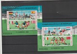 ROMANIA 1988 LP 1201 TURNEUL FINAL AL CAMPIONATULUI EUROPEAN FOTBAL BLOCURI MNH NESTAMPILATE