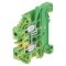 Conector Șine 2.5mm2 1P 2B Galben-Verde