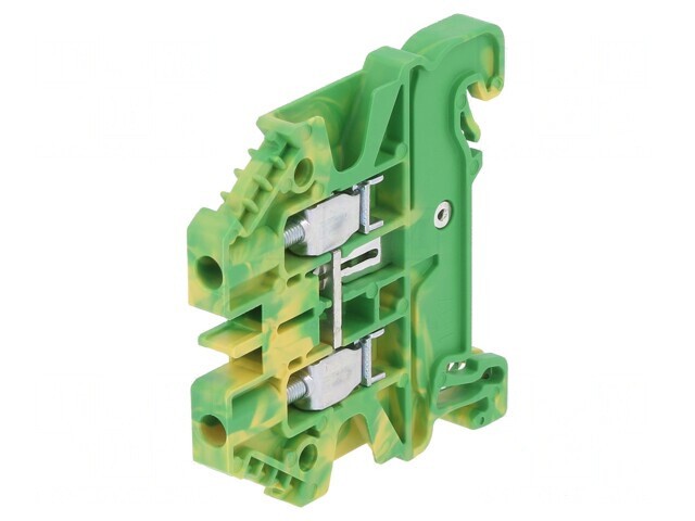 Conector Șine 2.5mm2 1P 2B Galben-Verde