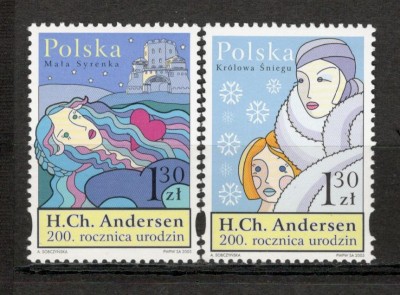 Polonia.2005 200 ani nastere H.Chr.Andersen-scriitor MP.450 foto